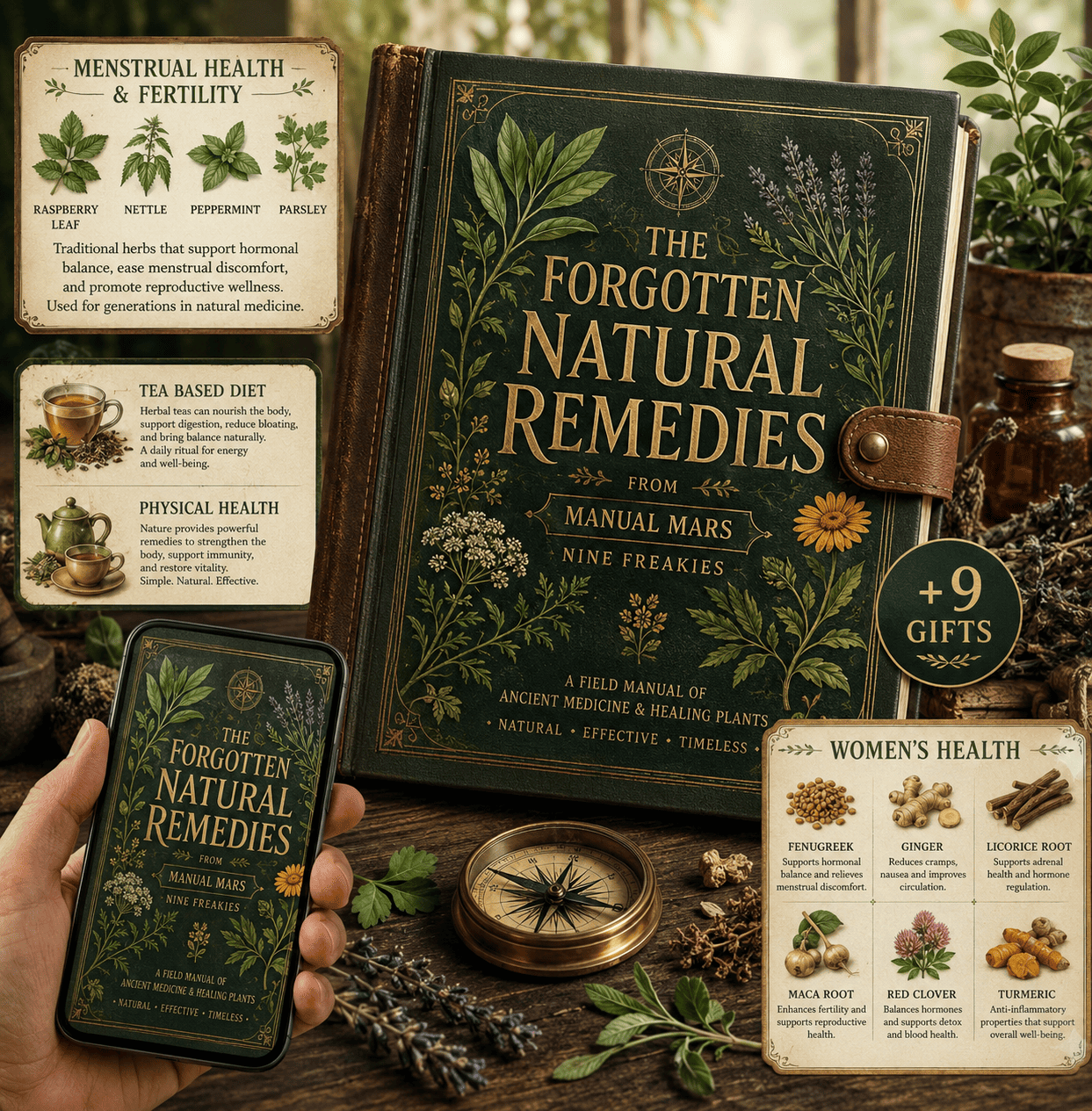 The Forgotten Natural Remedies Field Manual + 9 FREE GIFTS